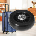 2x 64mm Black Wheels with Axles Screws for Suitcases