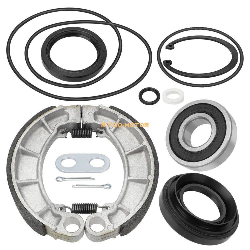Rear Brake Drum Bearing Seal Shoe Pin Kit for Honda Rancher 420 TRX420 (2014–2023)
