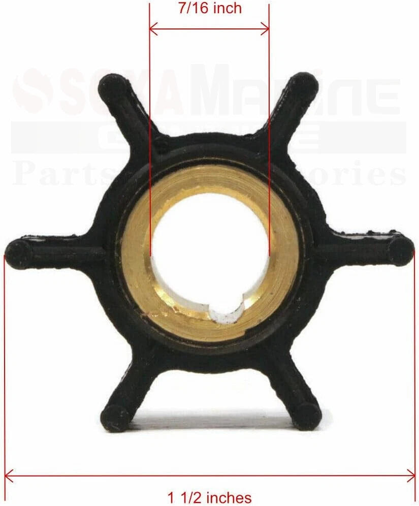 Water Pump Kit with Housing for Johnson Evinrude 4 4.5 6 8 HP (396644)