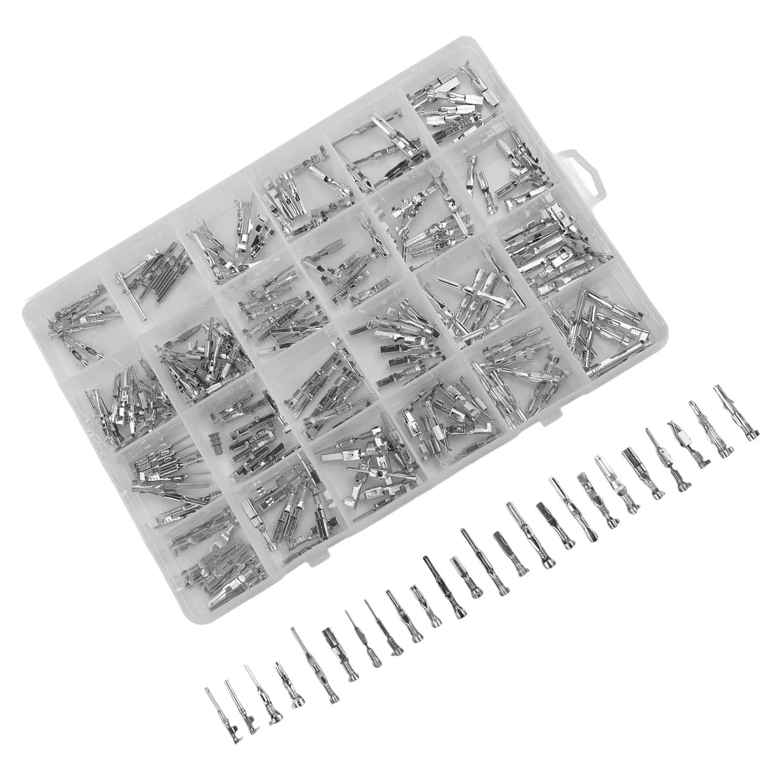 260Pcs Tinned Copper Electrical Wire Terminal Pins for Various Connectors