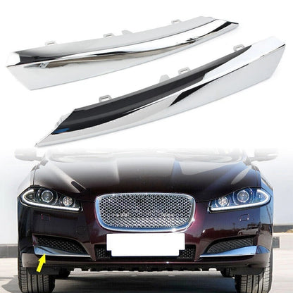 2X Front Side Grille Molding Trim Chrome for Jaguar XF (2012–2015)