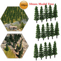 100Pcs Mini Model Trees for Diorama Train Railroad Landscape Scenery