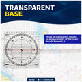 Chart Protractor for Five Oceans Navigation FO1415