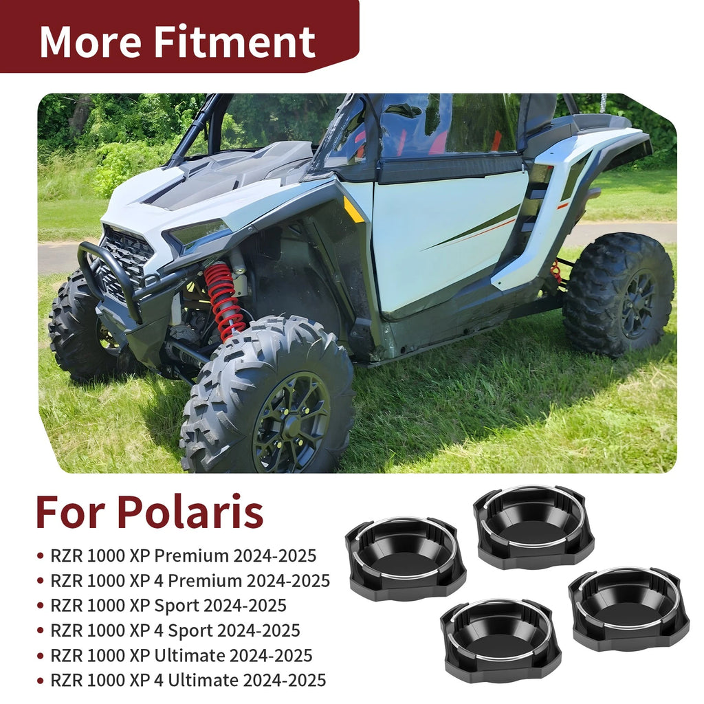 Set of 4 Center Hub Wheel Rim Caps for Polaris RZR XP 4 1000 (2024–2025) 1525221-655