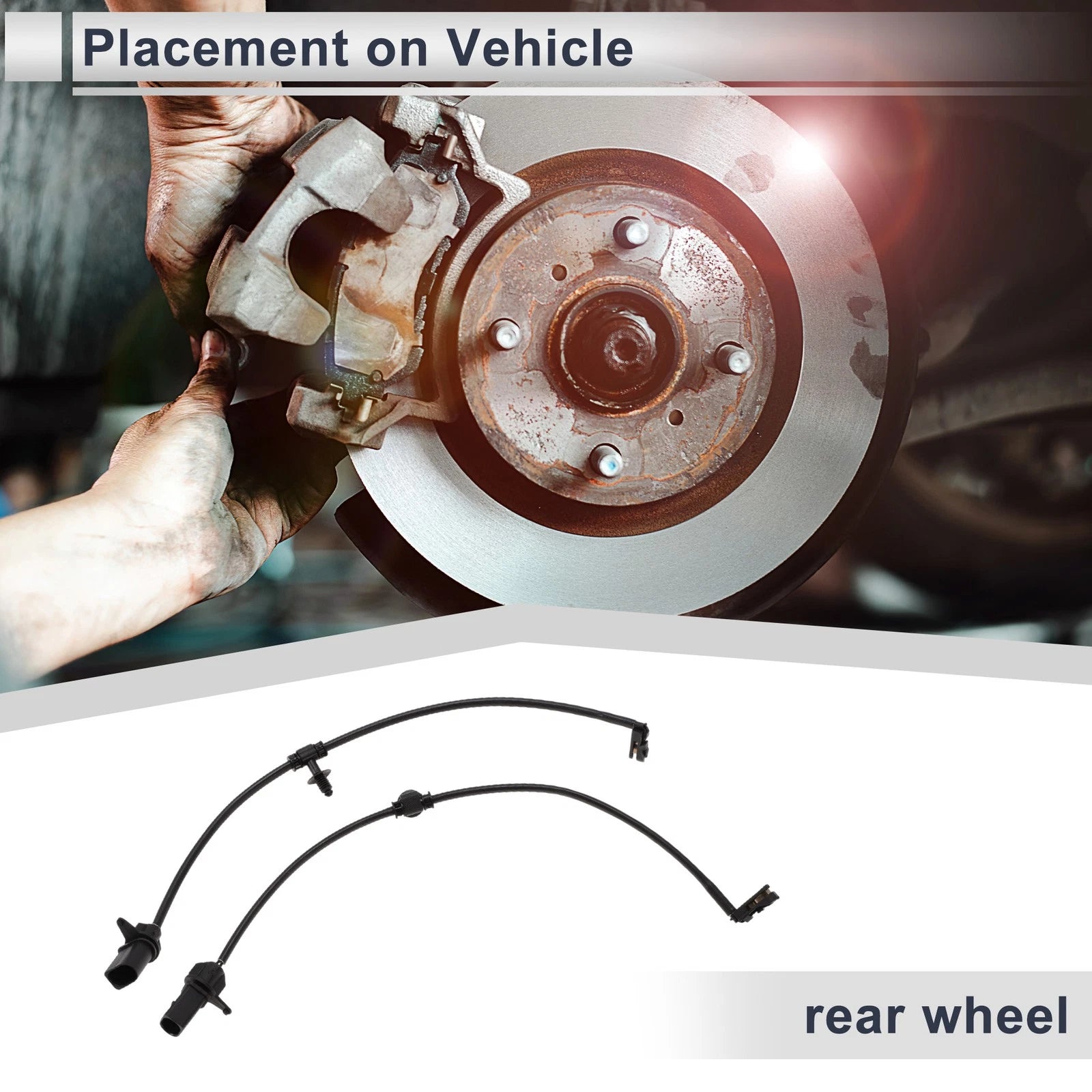 Rear Wheel Brake Pad Wear Sensor Replacement for Audi A4 Quattro (2005–2016)