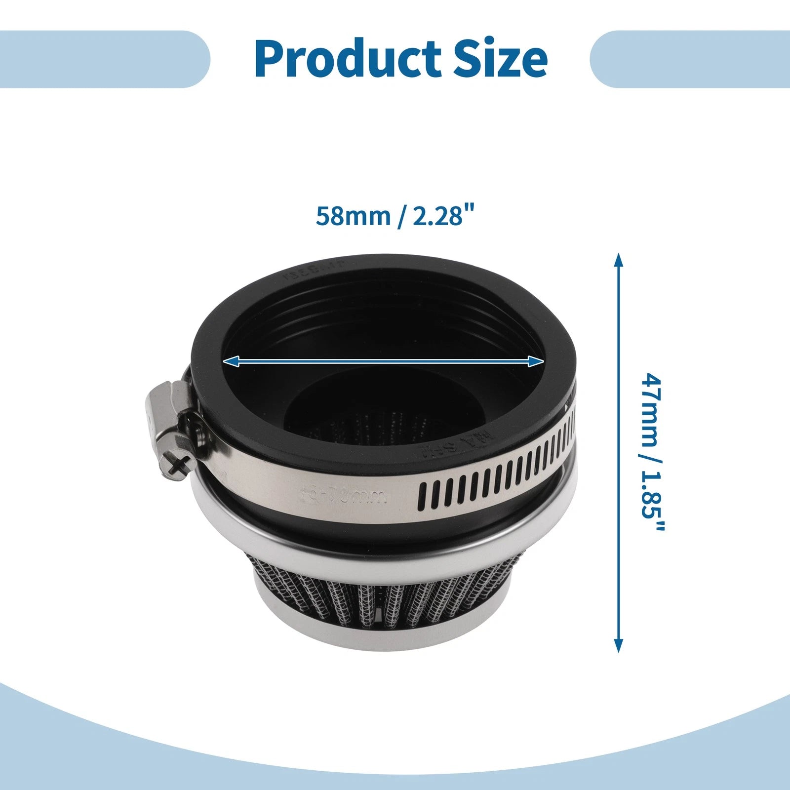 Air Filter for Motorcycle (58mm)
