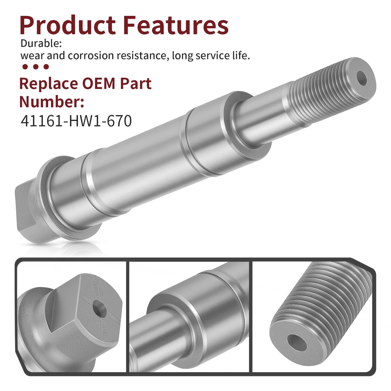 Impeller Shaft for Honda Aquatrax R12 R12X F12 F12X (2002–2007) #41161-HW1-670