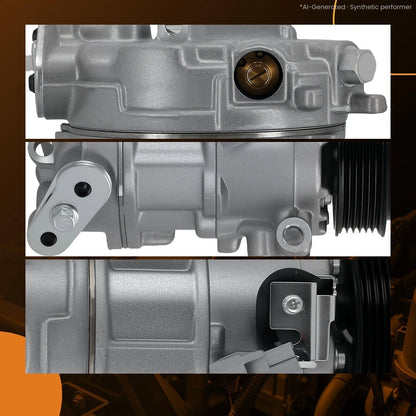 Air Conditioning Compressor w/Clutch for Ram ProMaster (2014–2022) V6 3.6L 198396