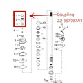 Water Pump Coupling for Mercury 135-300 (22-887987A)
