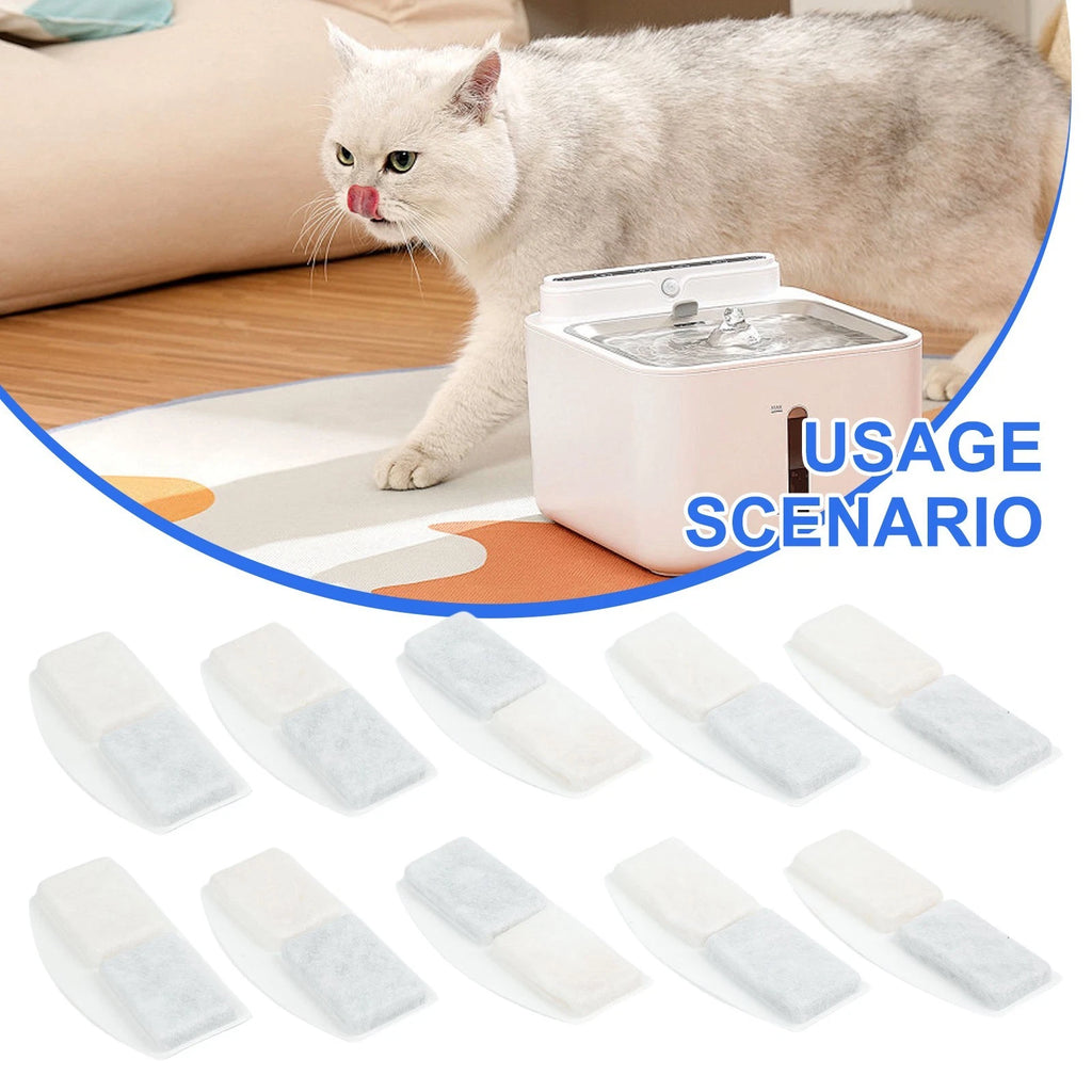 Cotton Filter Replacement with Activated Carbon for Pet Water Dispenser