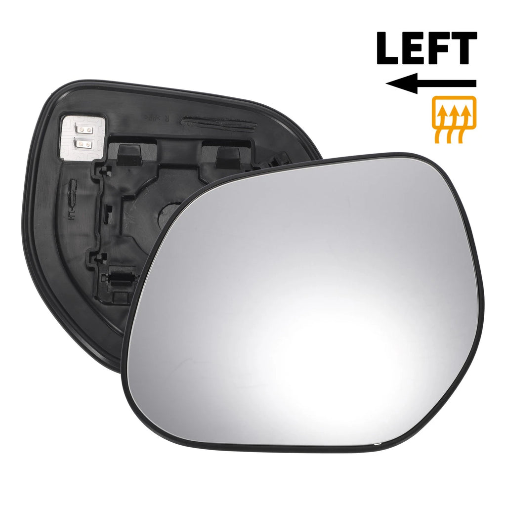 Left Side Heated White Mirror Glass for Citroen C Crosser (2007–2012)