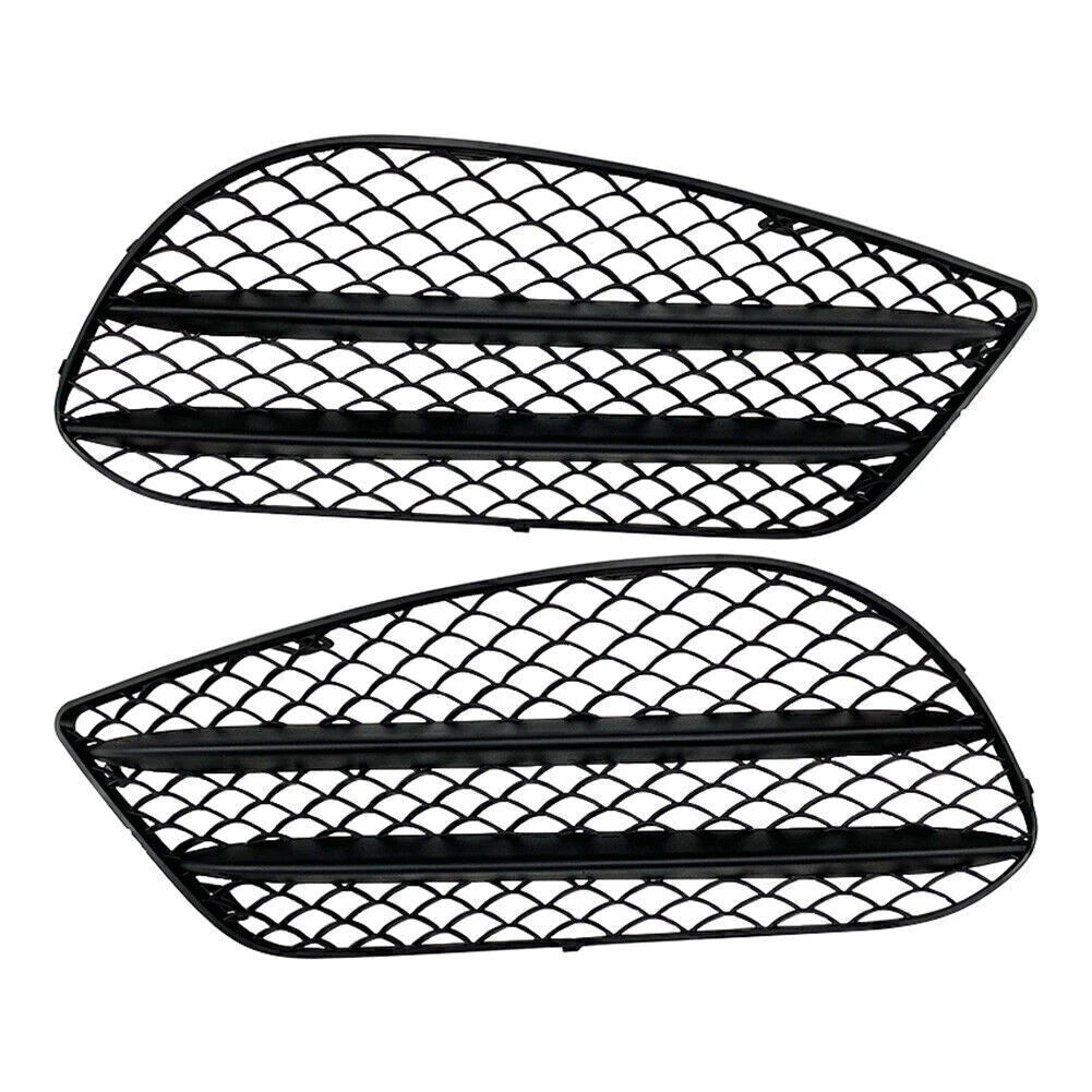 2X Front Bumper Fog Lamp Grille for Mercedes Benz E-Class Coupe C207 A207 (2013–2016)