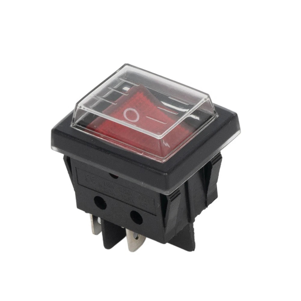 2X Illuminated Rocker Switch 4 Pins for Universal Applications