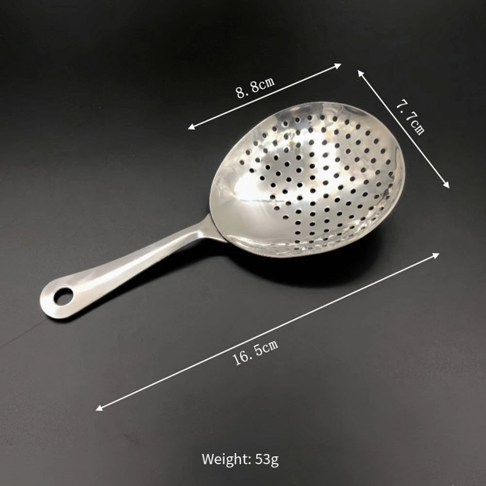 304 Stainless Steel Cocktail Strainer for Bar Mixing and Ice Separation