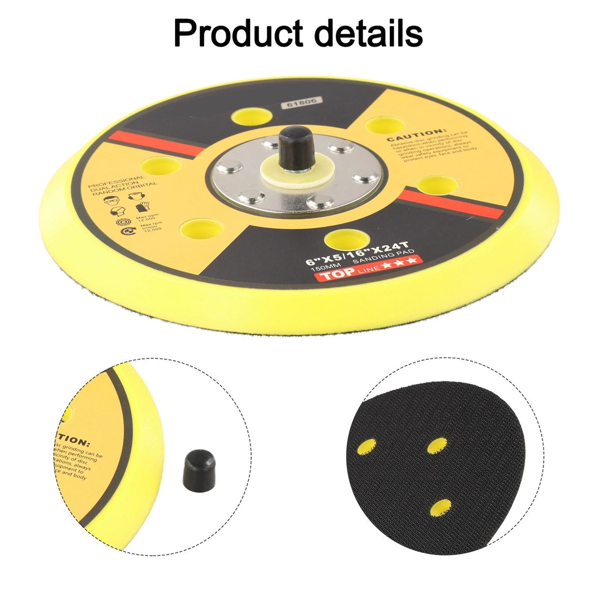 Multi Function Sanding Pad for Orbital Sander
