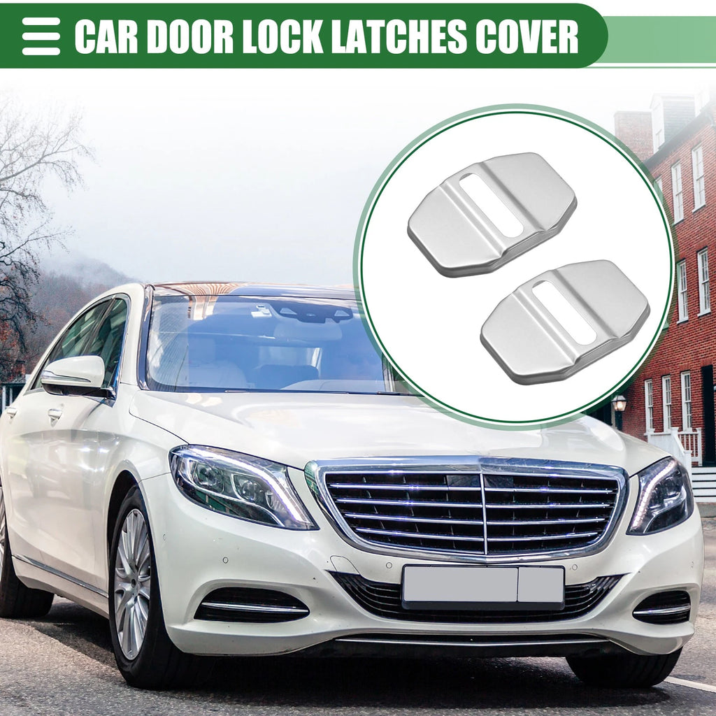 2pcs Door Latch Lock Covers Replacement for Mercedes-Benz GLC AMG (2016–2024)