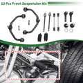 12 Pcs Front Upper Control Arms Replacement for Ford Ranger 2WD (1998–2011)