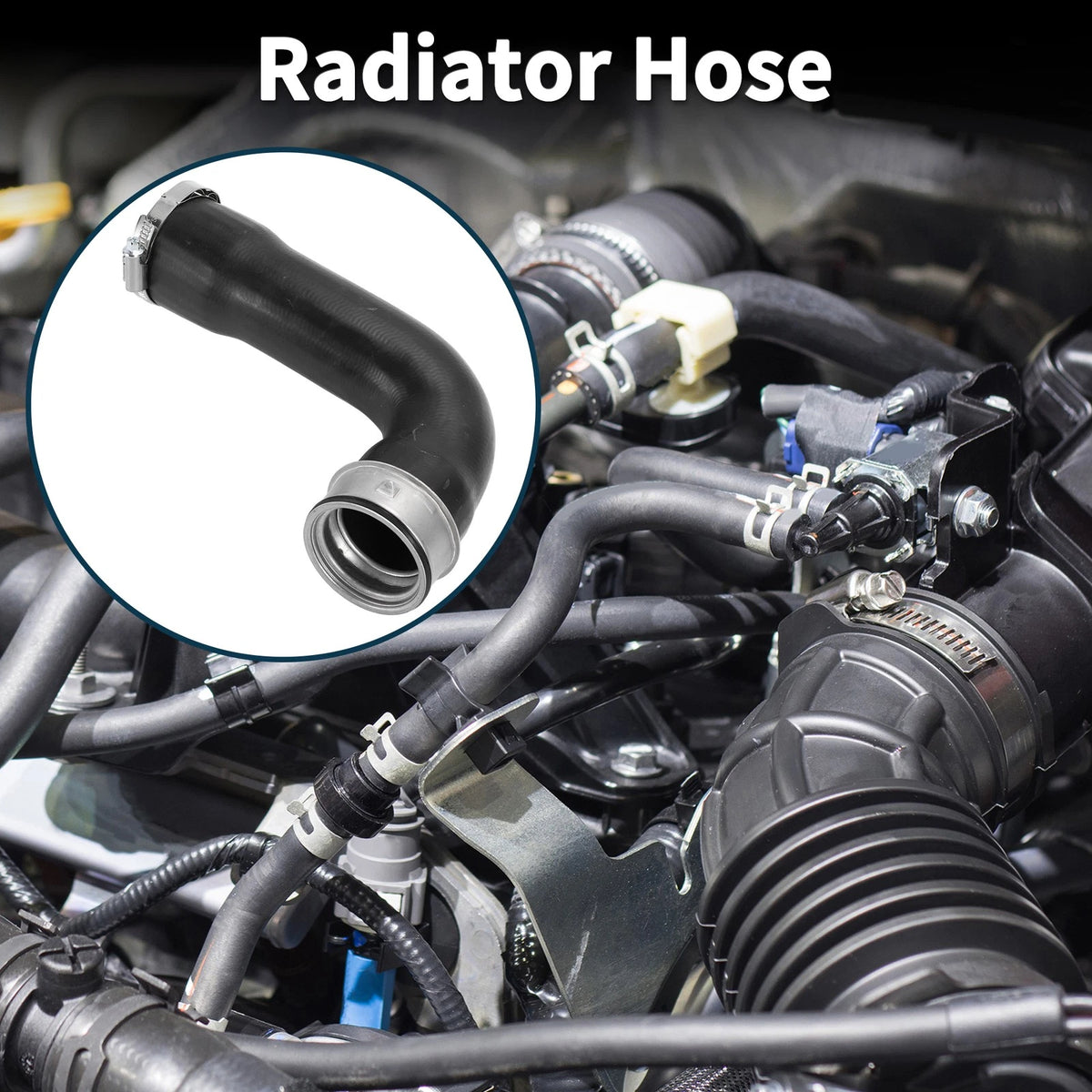 Radiator Hose for Skoda Octavia II (2004–2013) 1K0145834N Rubber Intercooler Pipe