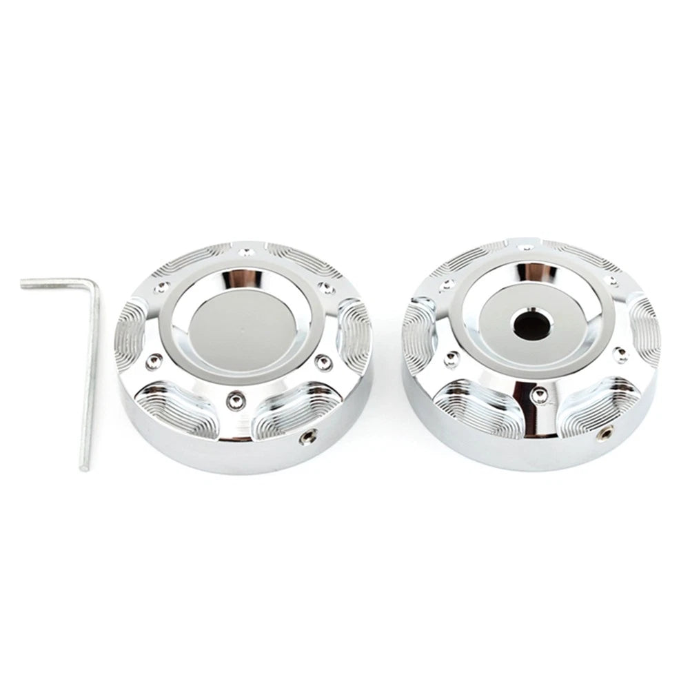 Chrome Upper Fork Stem Nut Cover for Harley X350
