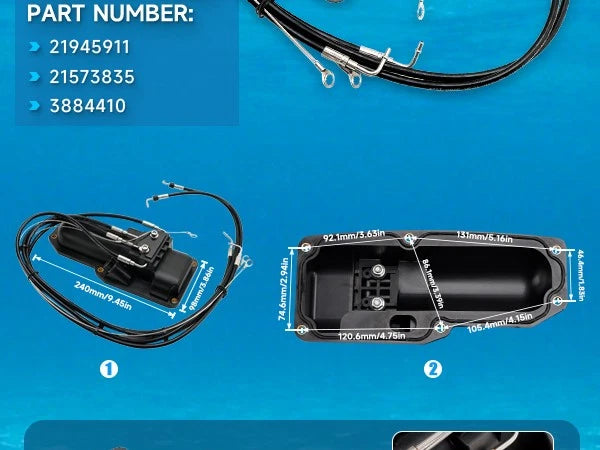Trim & Tilt Pump Cover Repair Kit for Volvo Penta SX-A DPS-A (21945911, 21573835)