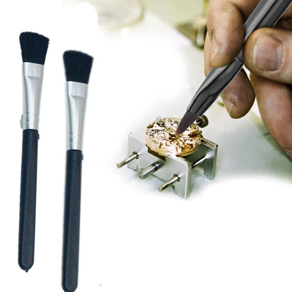 2Pcs Watch Movement Cleaning Brush for Watchmaker Repair Tool