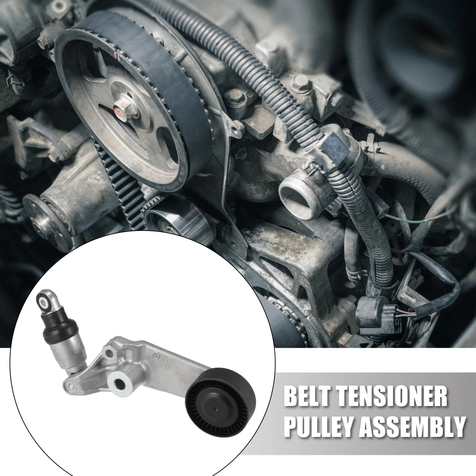 Belt Tensioner Pulley Assembly Replacement for Corolla Prizm (1998–2008)