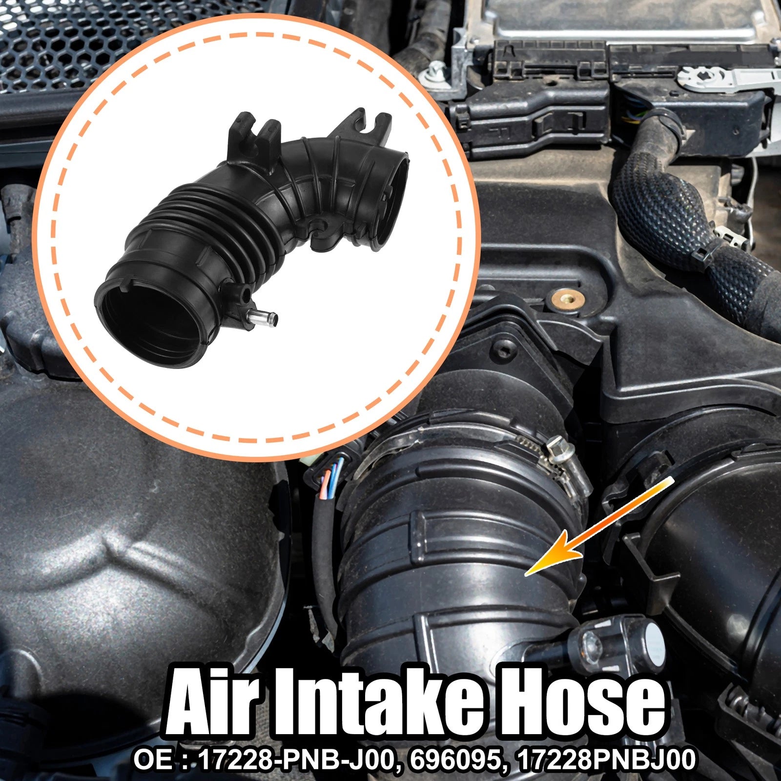 Engine Air Intake Hose Pipe Tube Replacement for Honda CR V (2017–2022)