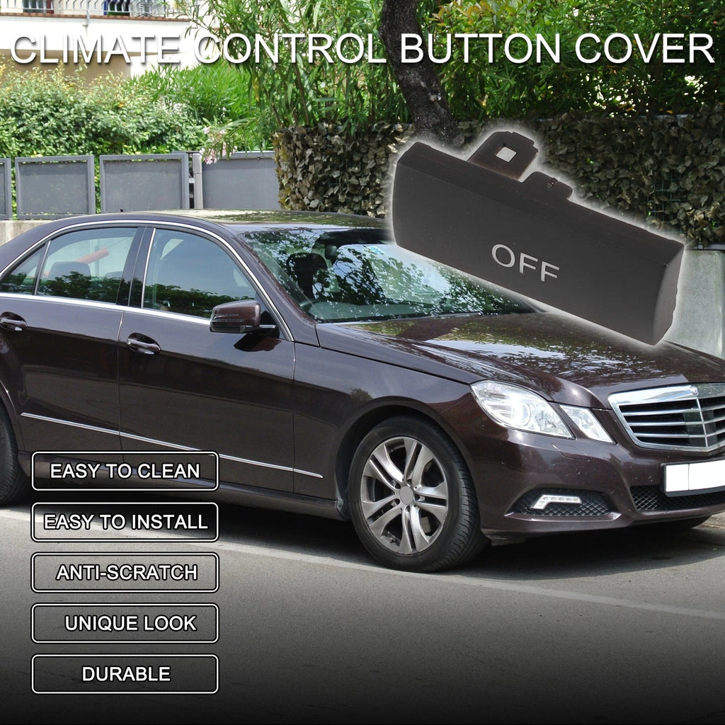Climate Control Button Cover Black for Mercedes-Benz W212 E200 (2009–2016)