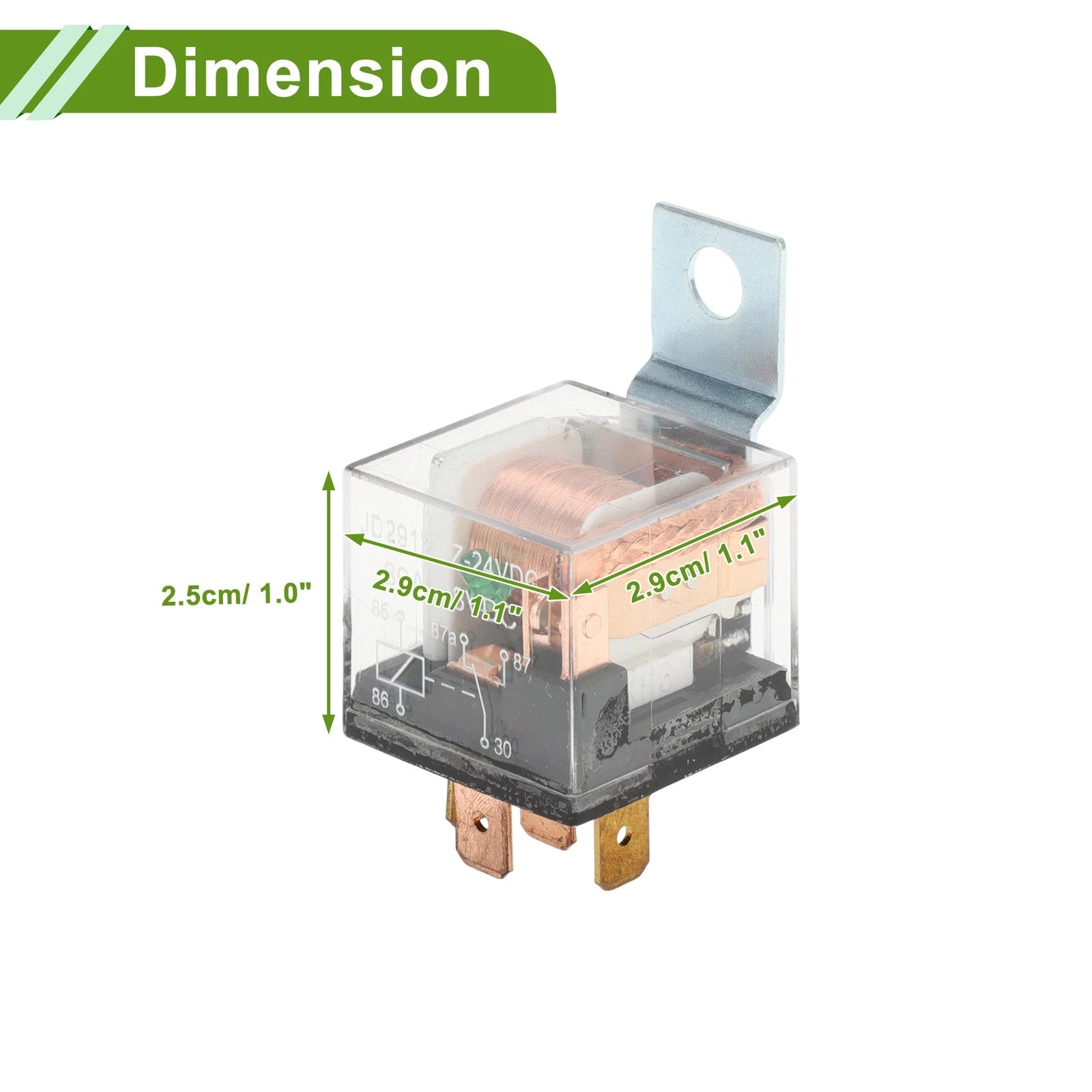 2X 5-Pin 24V 80A Waterproof Auto Relay for Various Vehicles