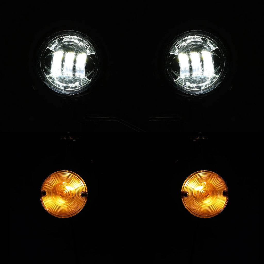 LED Passing Turn Signals Fog Light Bar for Harley Electra Glide (1994–Present)