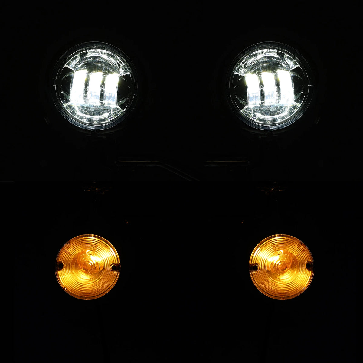 LED Passing Turn Signals Fog Light Bar for Harley Electra Glide (1994–Present)