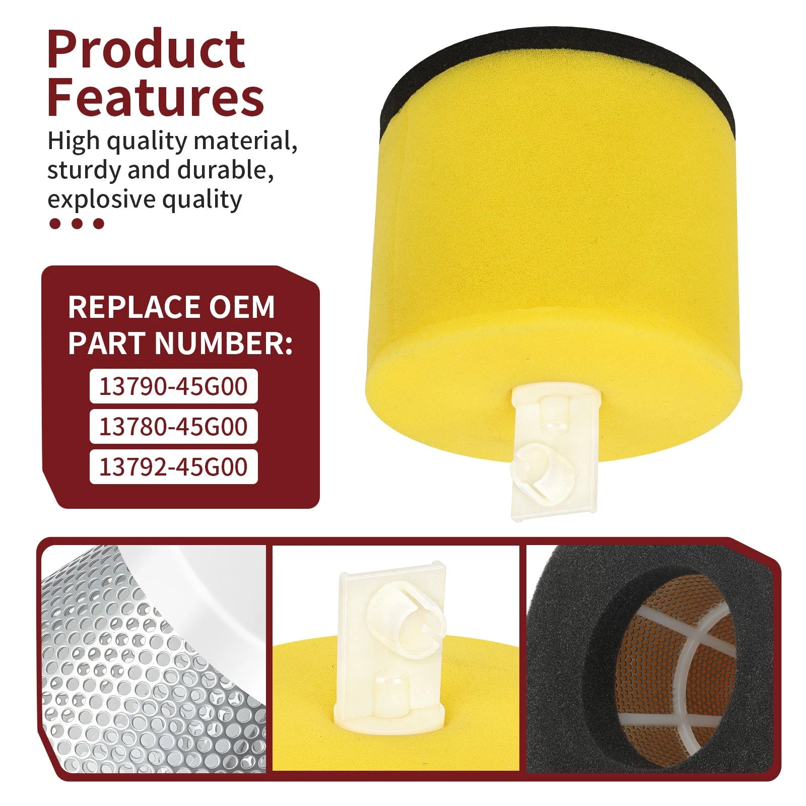 Air Filter Cage Holder Stopper for Suzuki Quadracer 450 LT-R450 (2006–2009)