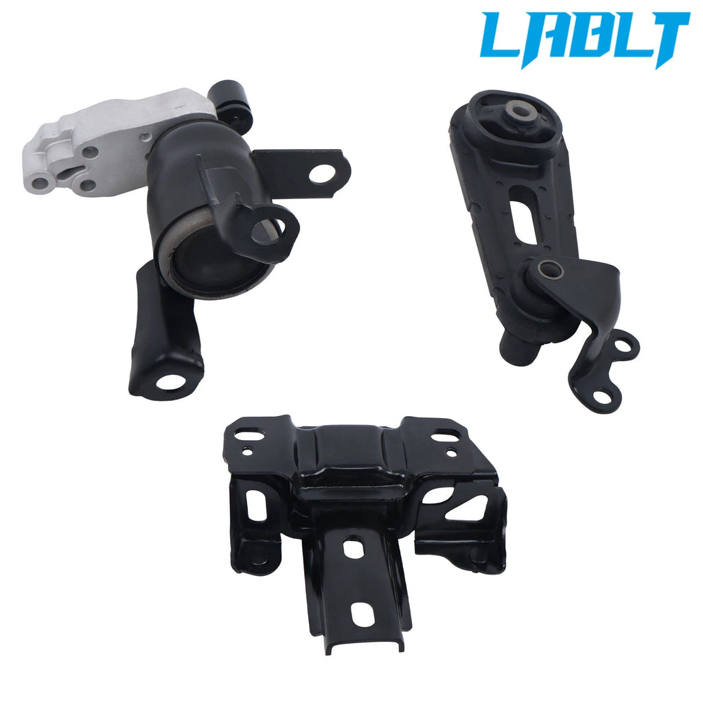 3X Engine Motor & Transmission Mount Set for Mazda 2 (2011–2014) - LABLT