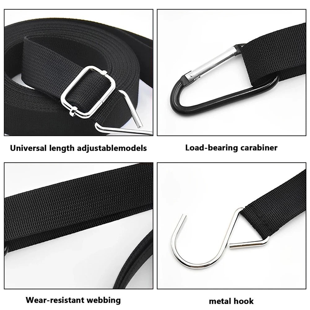 2 Pack Windproof Nylon Car Cover Ties for Vehicle Protection