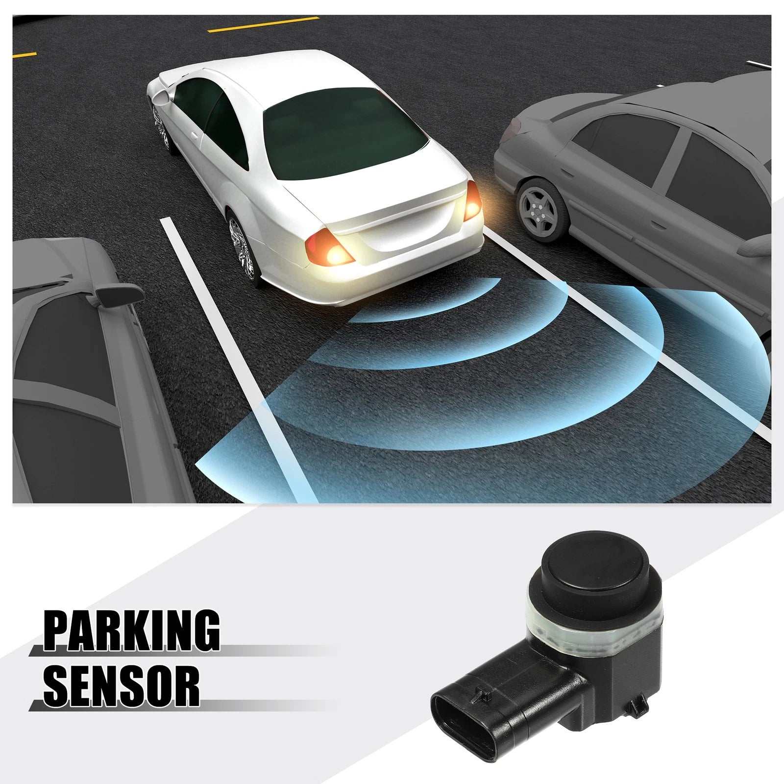 Reverse Parking Assist Sensor Kit for BMW 325i (Set of 4, 2006–2018)