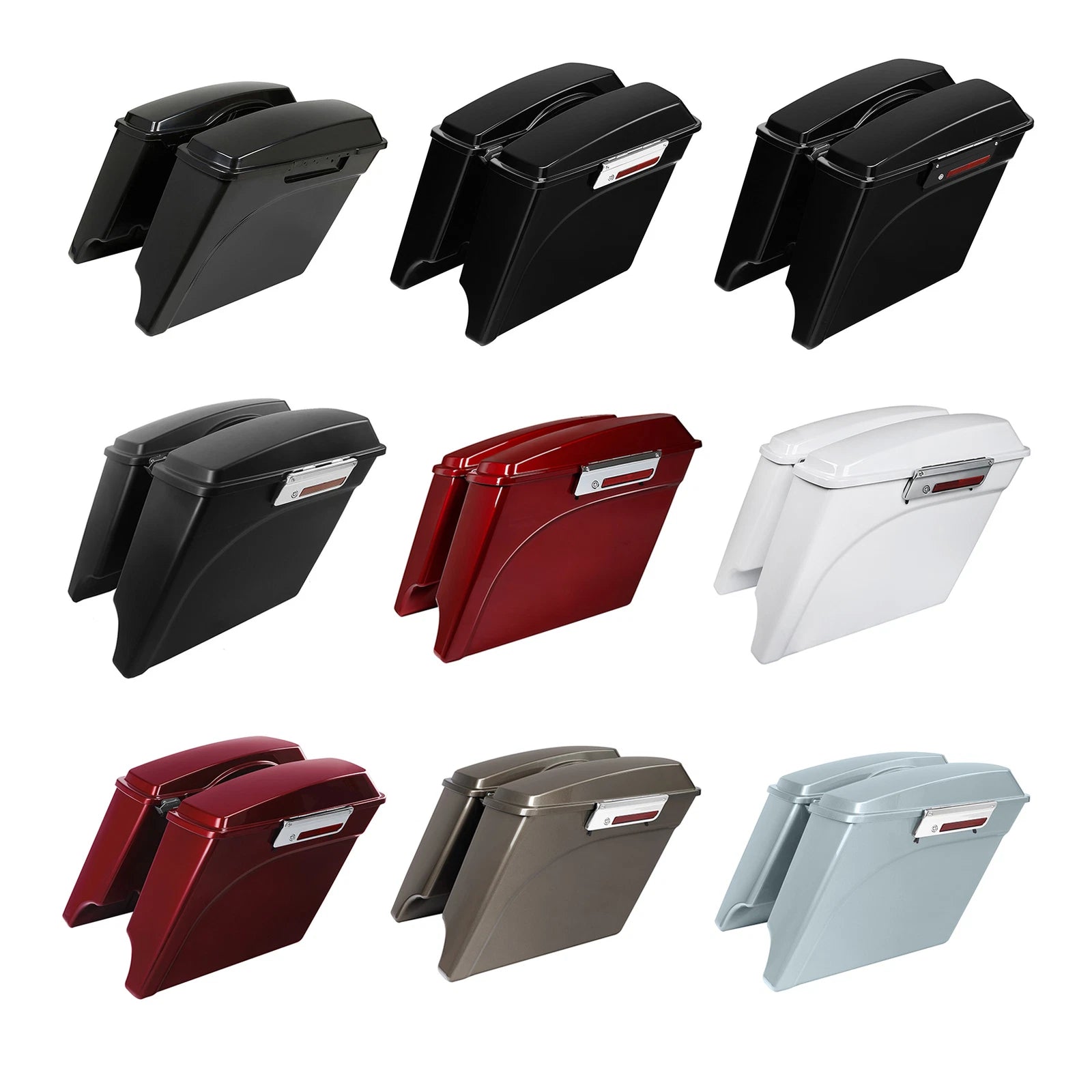 5" Stretched Saddlebags for Harley Touring Road Glide (1993–2013)