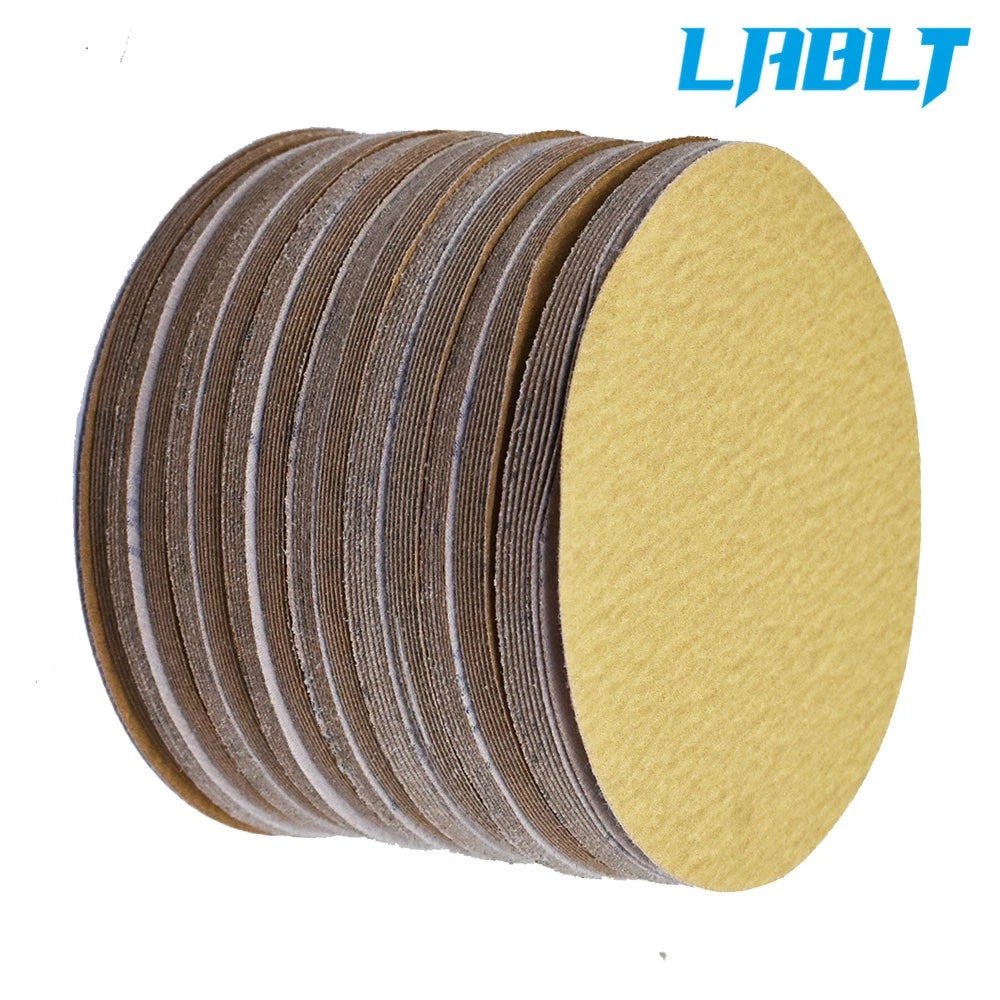 100-Pack 6" Hook & Loop Sanding Discs for Universal Use (60-320 Grit)