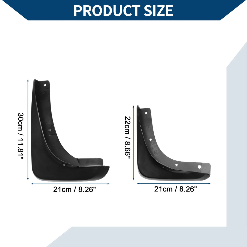 Set of 2 Mud Flaps Splash Guards for Chrysler 300C (2009–2012)