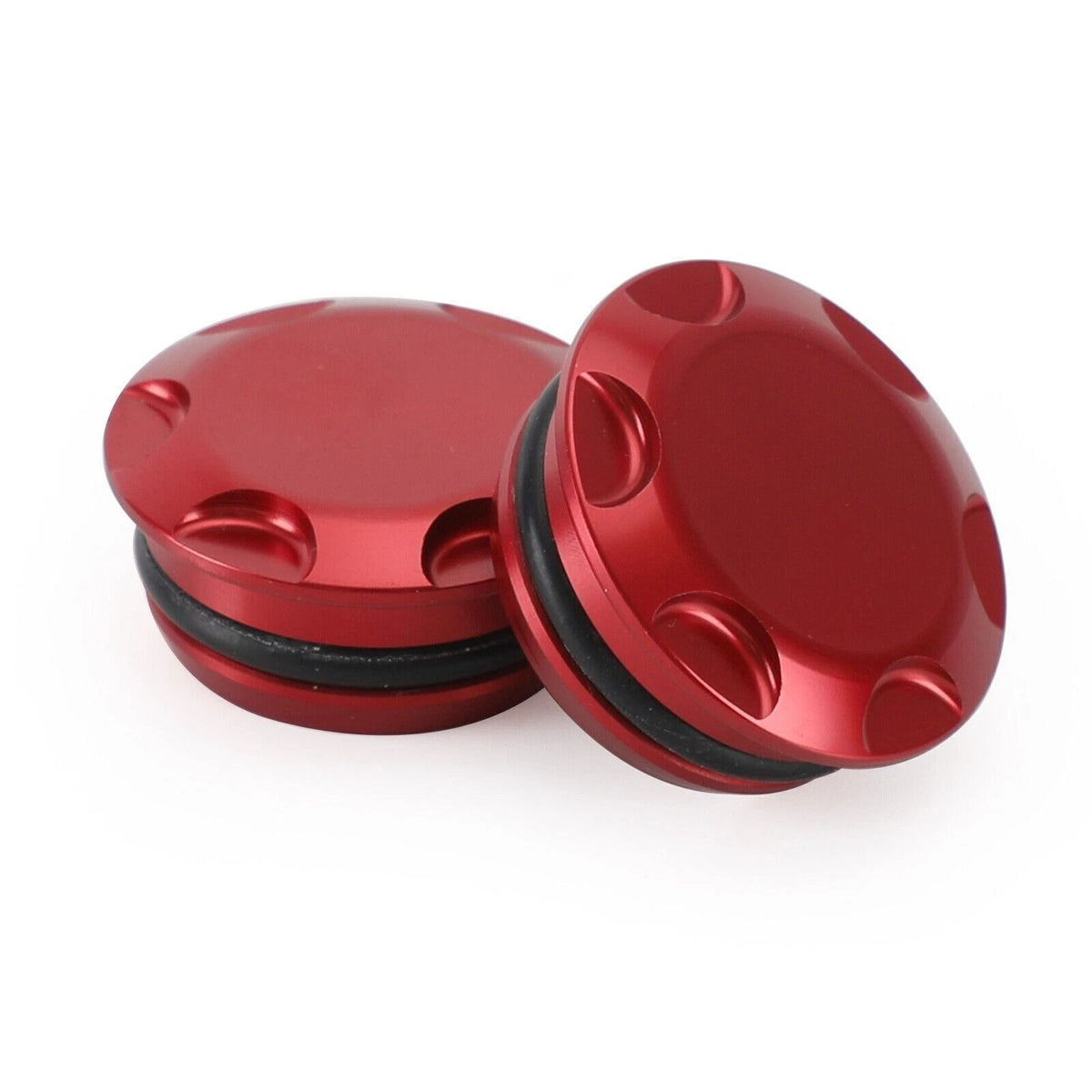 CNC Aluminum Side Frame Plugs Bolt for Kawasaki Ninja 400 250R (2018–2022) RED LD