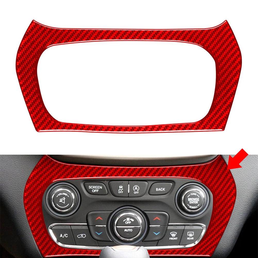 Multimedia Air Conditioning Panel Cover Trim for Jeep Cherokee (2014–2023)