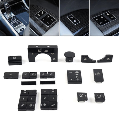 Power Window Switch Terrain Mode Button Cover Kit for Land Rover (2013–2017)