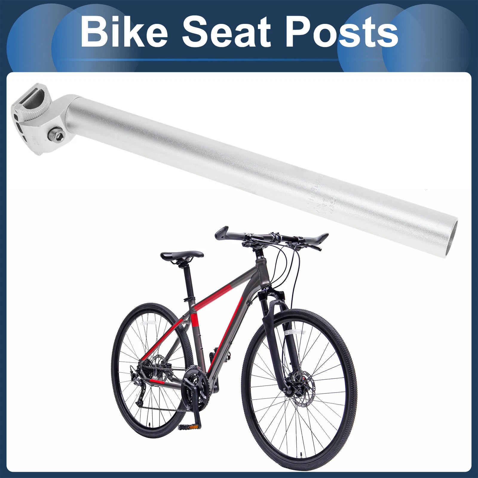 30.4mm Adjustable Bike Seat Post for (30.4x350mm)