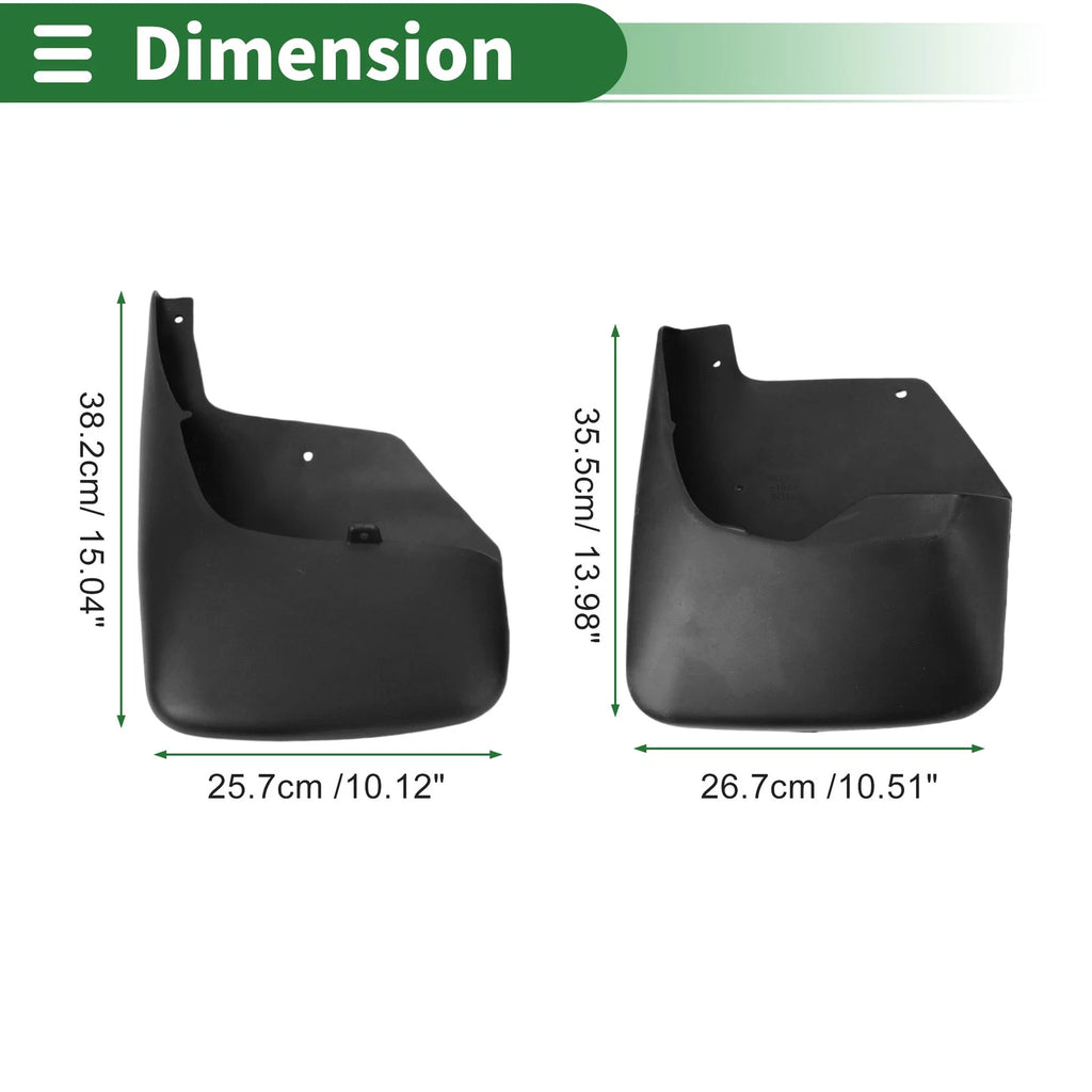 Mud Flaps Splash Guards with Mount Accessories for Chevrolet TrailBlazer (2002–2009)