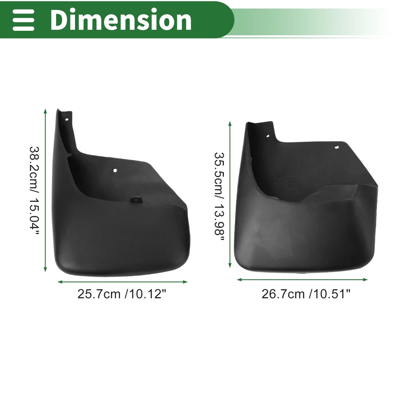 Mud Flaps Splash Guards with Mount Accessories for Chevrolet TrailBlazer (2002–2009)