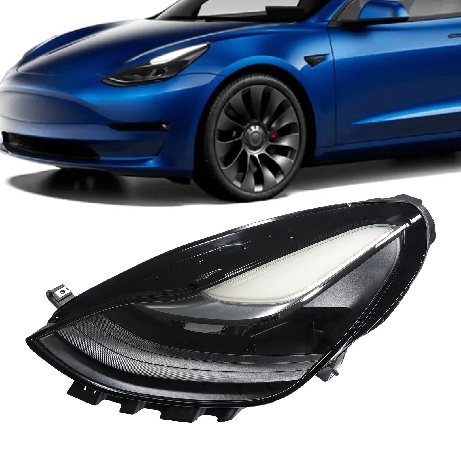 Headlight Assembly for Tesla Model 3 Y (2021–2023) Left Driver Side LED