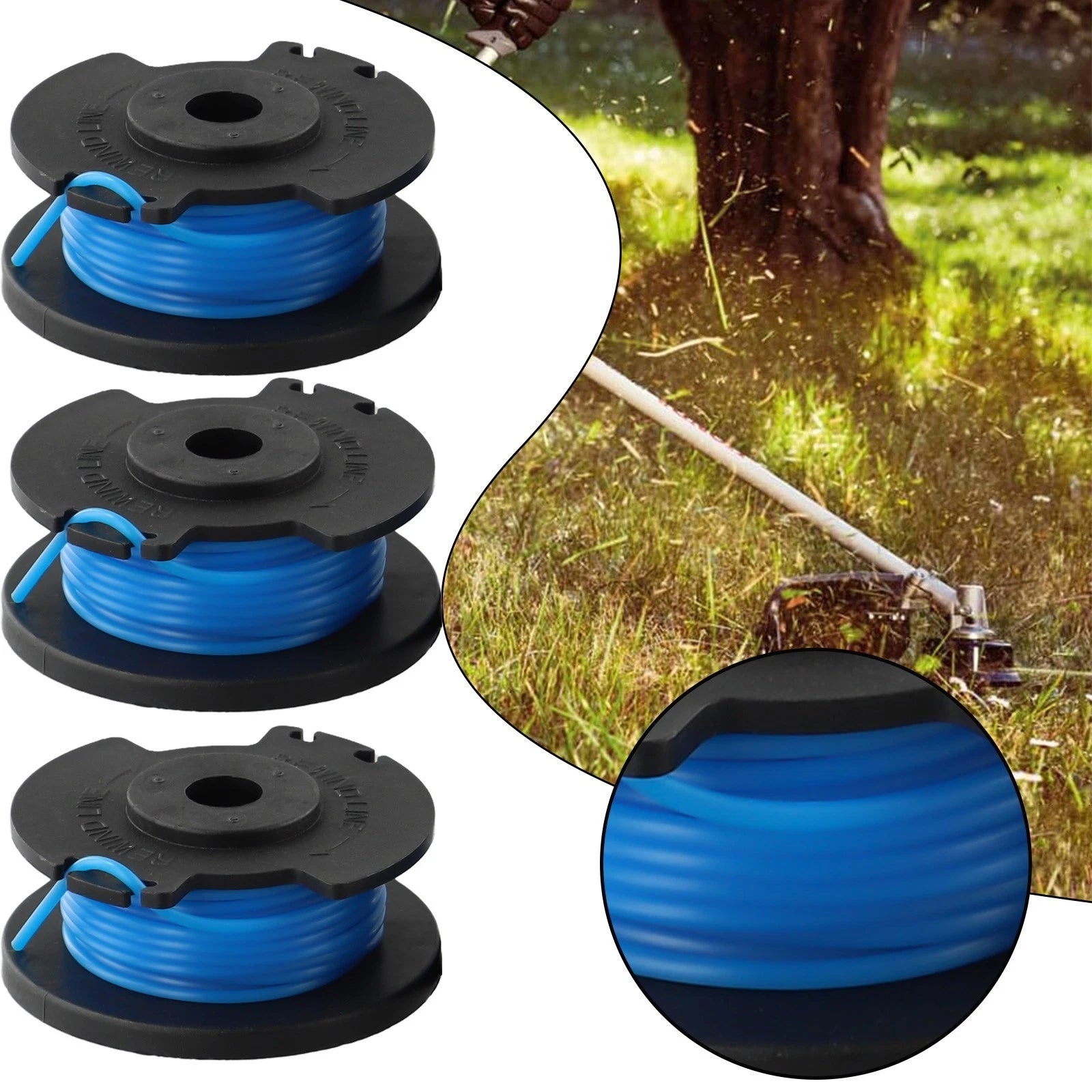 Automatic Cord Supply Spool for Garden Home Trimmer