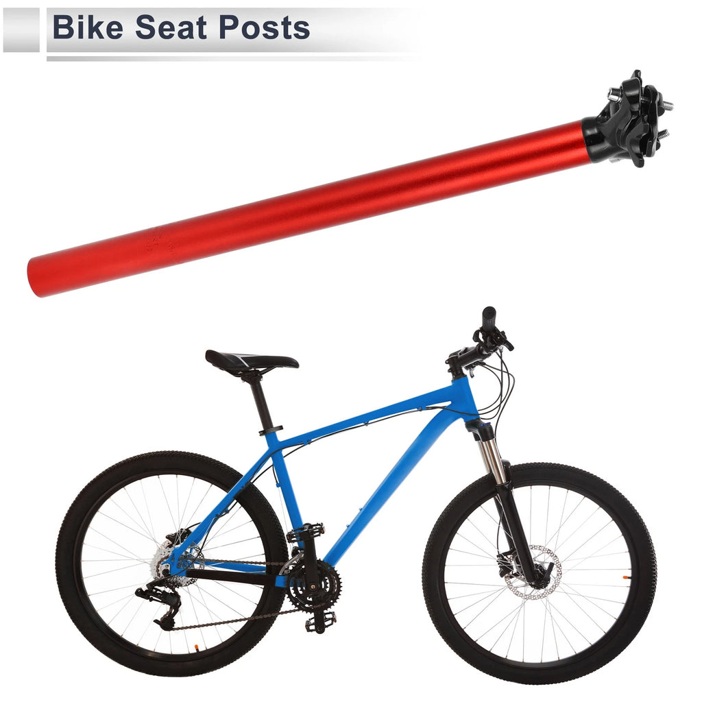 Seat Post 30.4x450mm Adjustable with Fixing Clip for Red Bike Frame (—)