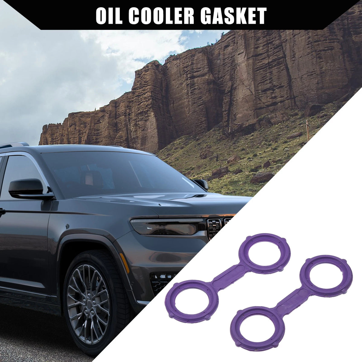 Oil Cooler Gasket Set 2 Pcs Replacement for Mercedes-Benz Sprinter (2010–2018)