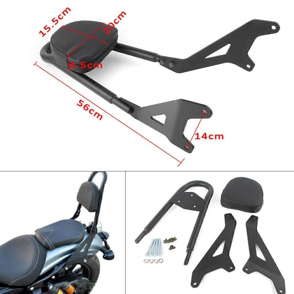 Sissy Bar Backrest Rack for Yamaha Star XVS950 Bolt XV950 (2014–2017) Black