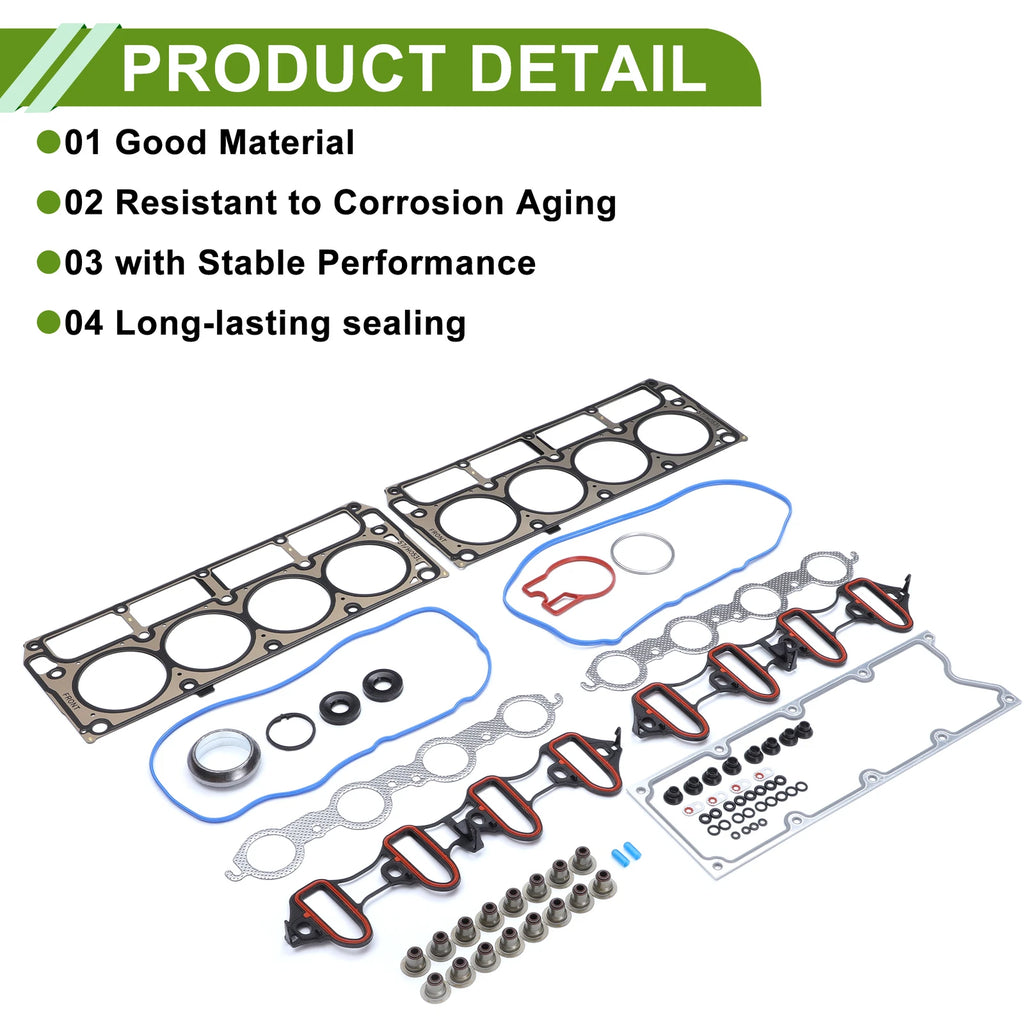Engine Timing Cover Gasket Set for Cadillac Escalade 5.3L (2004–2005)